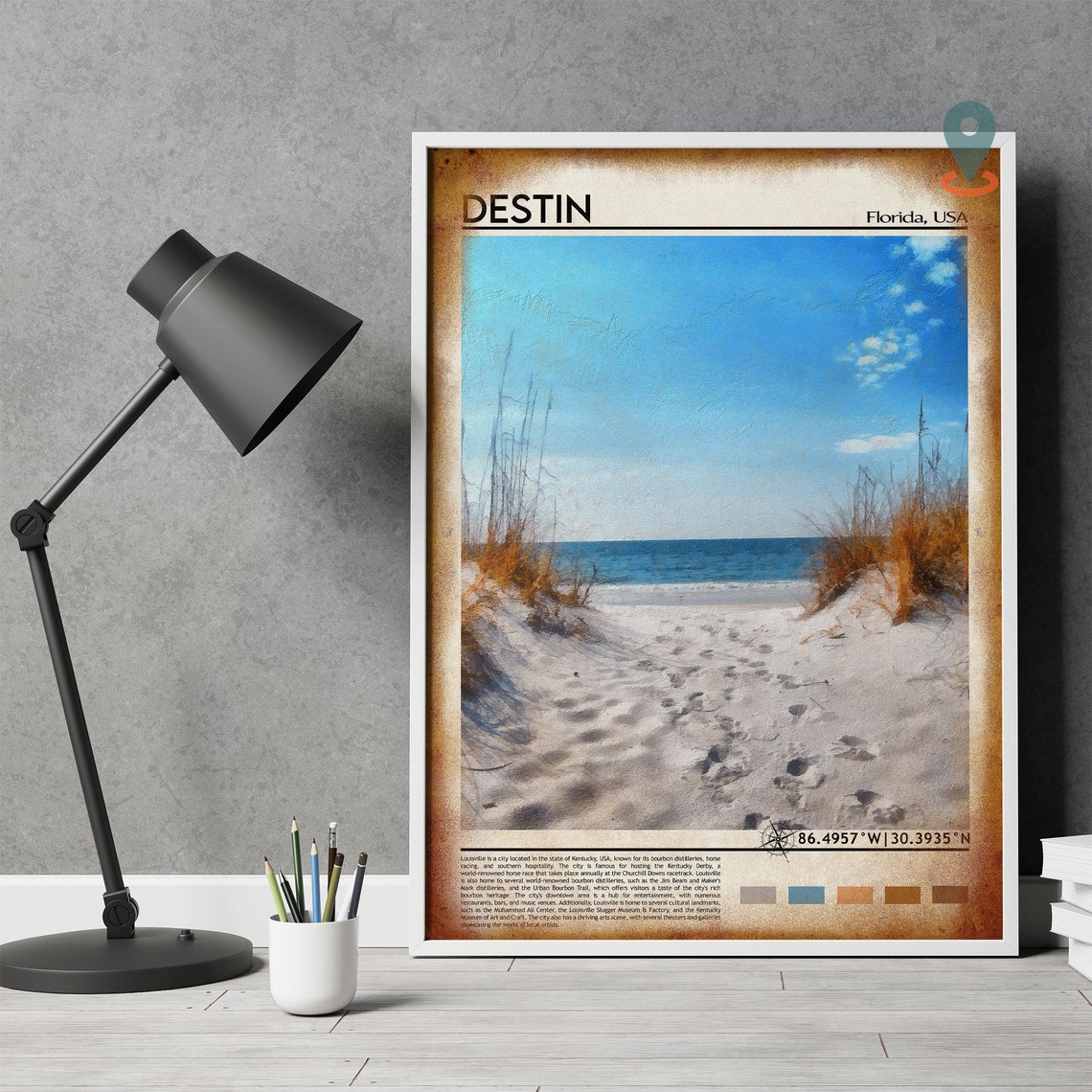 Destin Print Destin Poster Destin Wall Art Destin Travel Destin Art Print Destin Artwork Destin Photo Destin Florida Print Okaloosa - Image 4