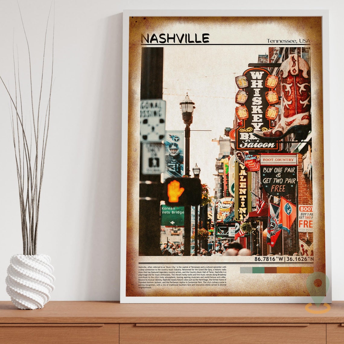 Nashville Print Nashville Wall Art Nashville Poster Nashville Photo Nashville Poster Print Nashville Wall Dcor Nashville Tennesse - Image 4