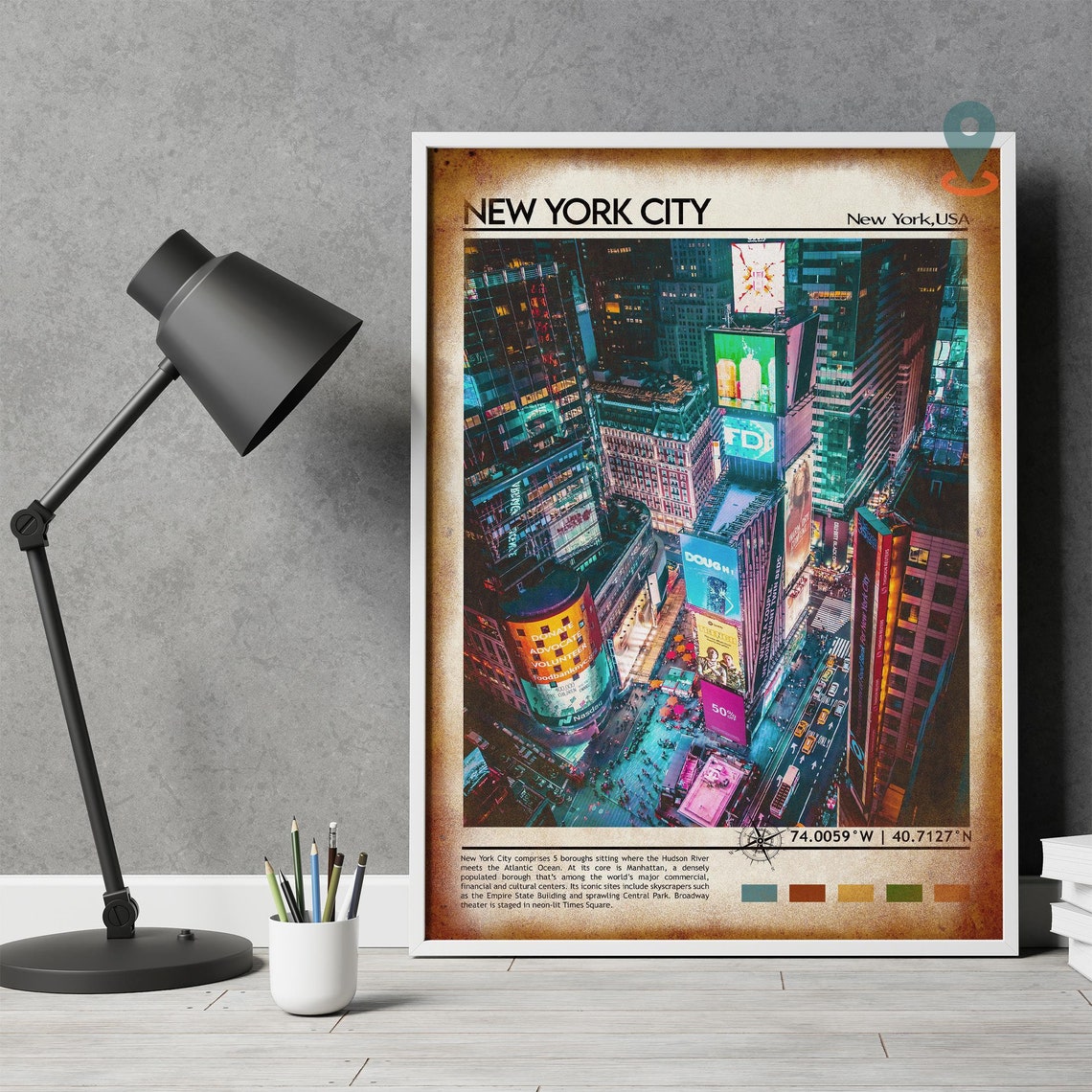 New York Print New York Art New York Poster New York Photo New York Poster Print New York Painting New York Travel Poster New York - Image 4
