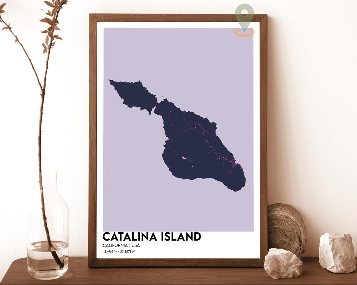Catalina Island Print Catalina Island Wall Art Catalina Island Poster Catalina Island Photo Catalina Island California Avalon Poster - Image 3