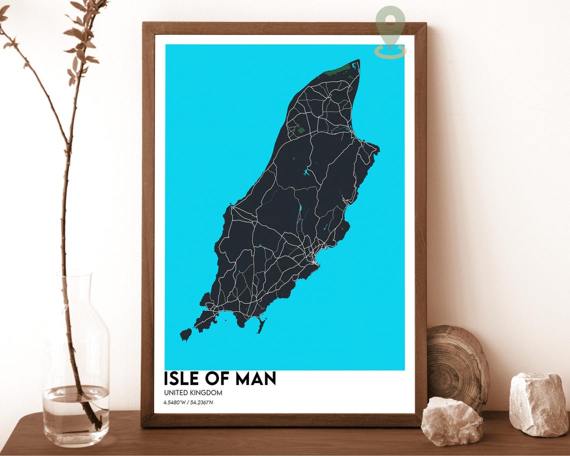 Isle Of Man Map Isle Of Man Map Print Isle Of Man Wall Art Isle Of Man Travel Poster Isle Of Man Poster Isle Of Man Photo Isle Of Man - Image 5