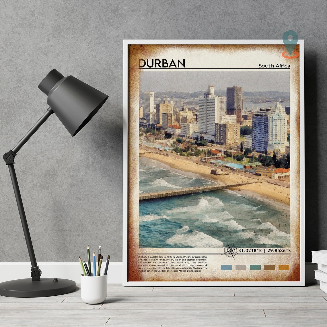 Durban Print Durban Poster Durban Wall Art Durban Travel Durban Art Print Durban Artwork Durban Photo Durban South Africa Print - Image 5