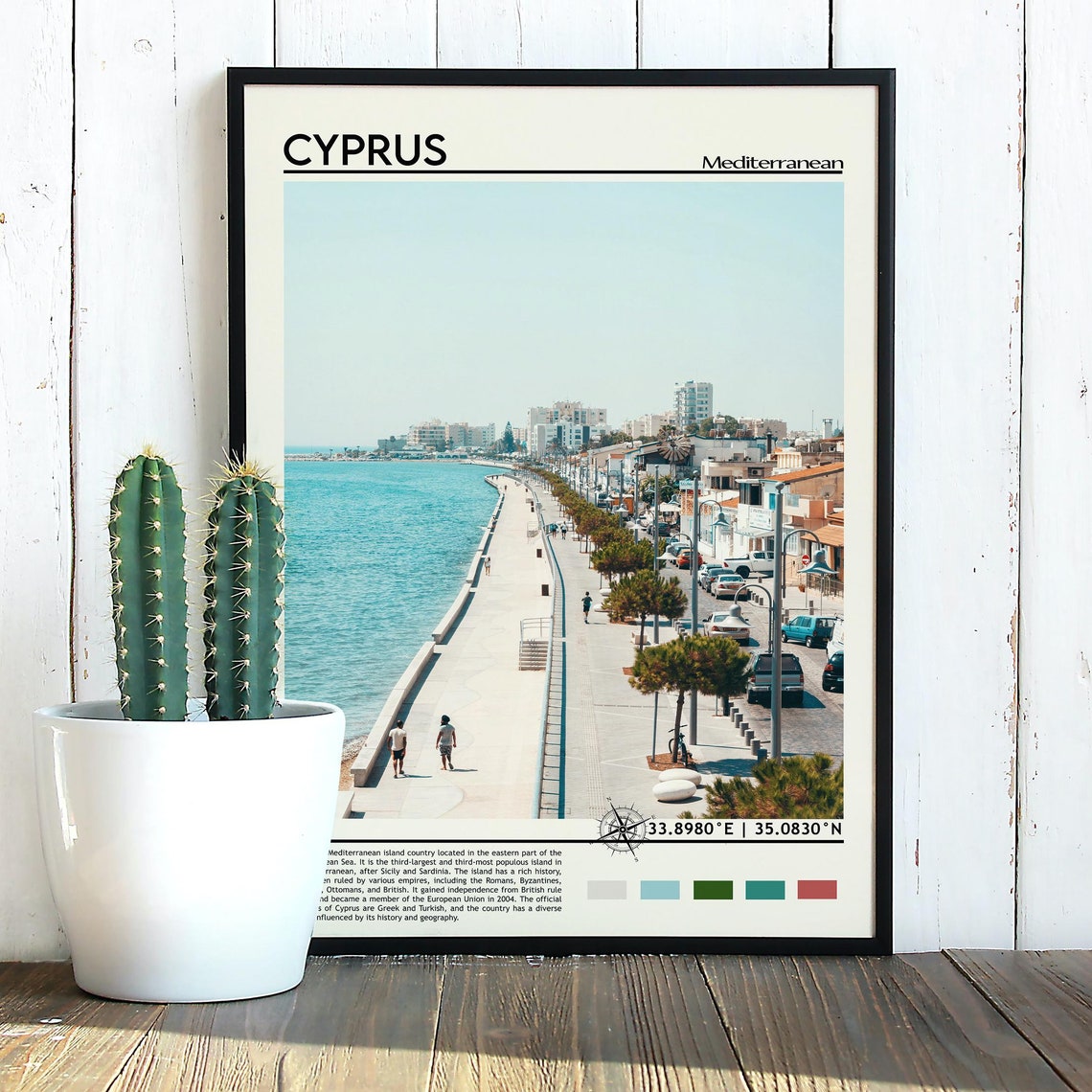 Cyprus Print Cyprus Photo Cyprus Poster Cyprus Painting Cyprus Artwork Cyprus City Nicosia Poster Cyprus Wall Art Cyprus Decor - Image 3