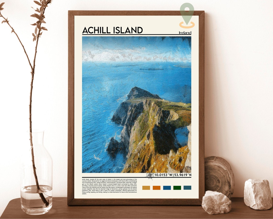 Achill Island Print Achill Island Poster Achill Island Wall Art Achill Island Travel Print Achill Island Art Print Ireland Print