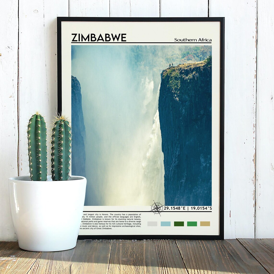 Zimbabwe Print Zimbabwe Photo Zimbabwe Poster Zimbabwe Painting Zimbabwe Artwork Zimbabwe City Harare Poster Zimbabwe Wall Art - Image 3