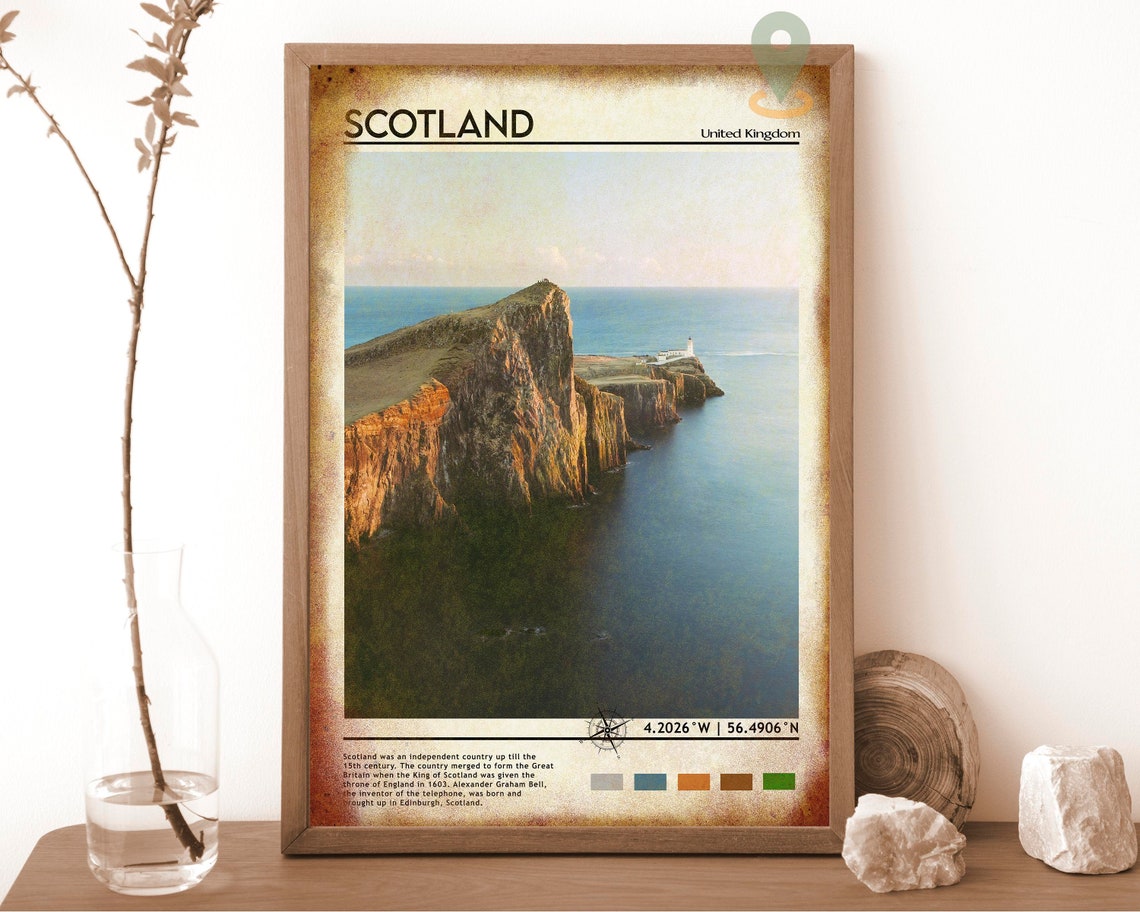 Scotland Print Vintage Poster Scotland Wall Art Scotland Poster Scotland Photo Scotland Poster Print Scotland Wall Decor Scotland - Image 6