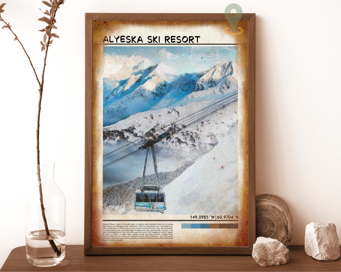 Alyeska Resort Print Alyeska Resort Wall Art Alyeska Resort Poster Alyeska Resort Photo Alyeska Resort Poster Print Alyeska Ski Resort - Image 6