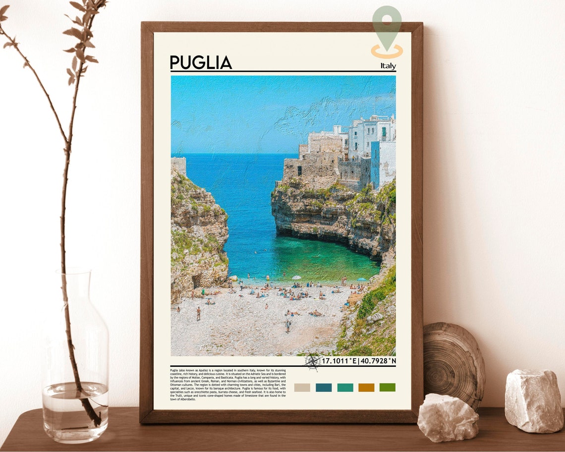 Puglia Print Puglia Poster Puglia Wall Art Puglia Travel Puglia Art Print Puglia Artwork Puglia Photo Puglia Italy Print Apulia Art