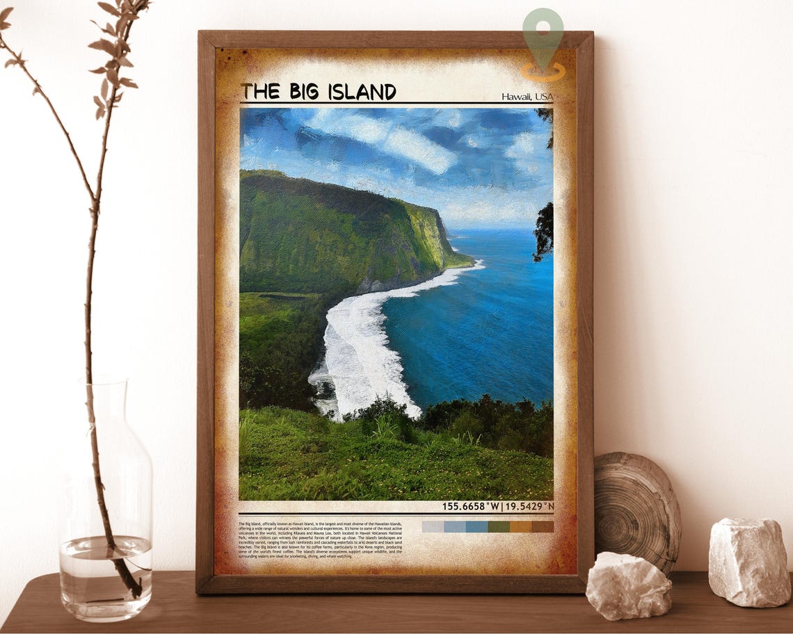 Big Island Print Big Island Wall Art Big Island Poster Big Island Photo Big Island Poster Print Big Island Art Big Island Hawaii - Image 6