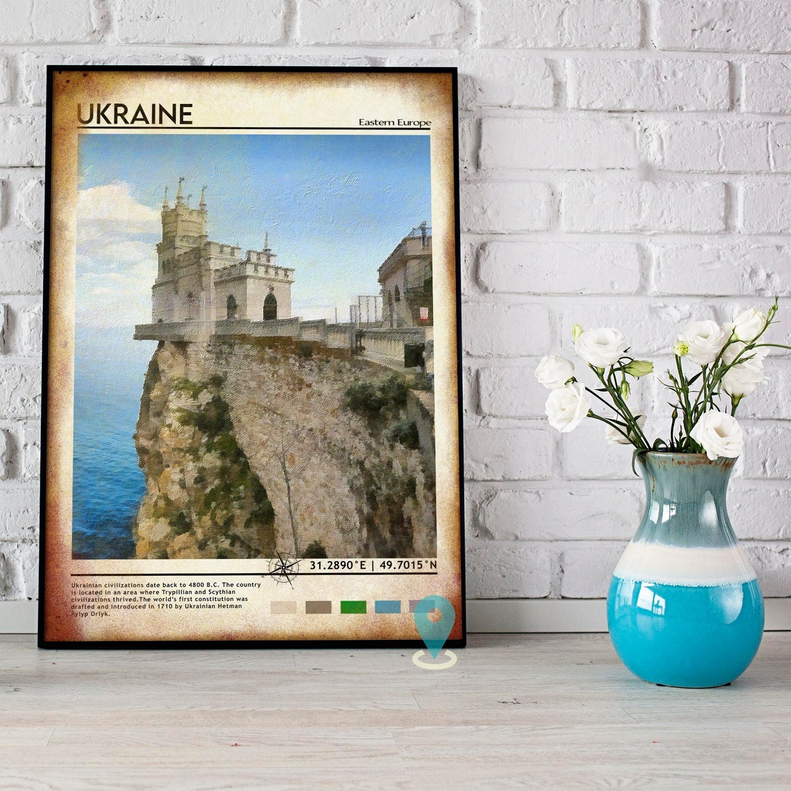 Ukraine Print Vintage Poster Ukraine Wall Art Ukraine Poster Ukraine Photo Ukraine Poster Print Ukraine Poster Ukraine Art - Image 4