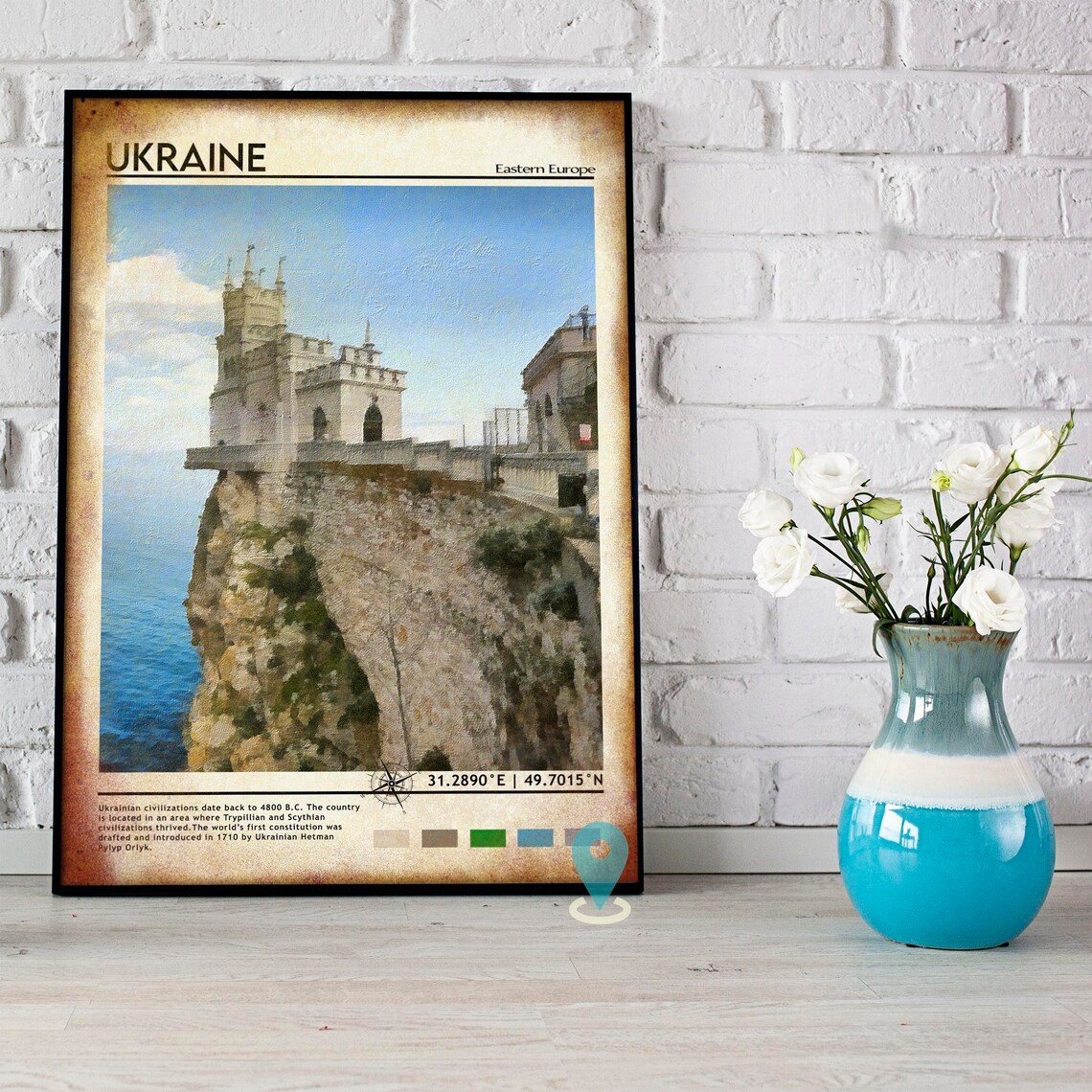 Ukraine Swallows Nest Castle Black Sea Cliff Eastern Europe Poster - Image 4