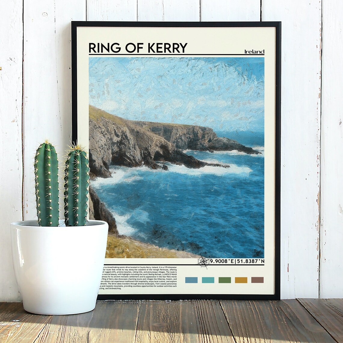 Ring of Kerry Ireland Dramatic Atlantic Coastal Cliffs Poster - Image 5