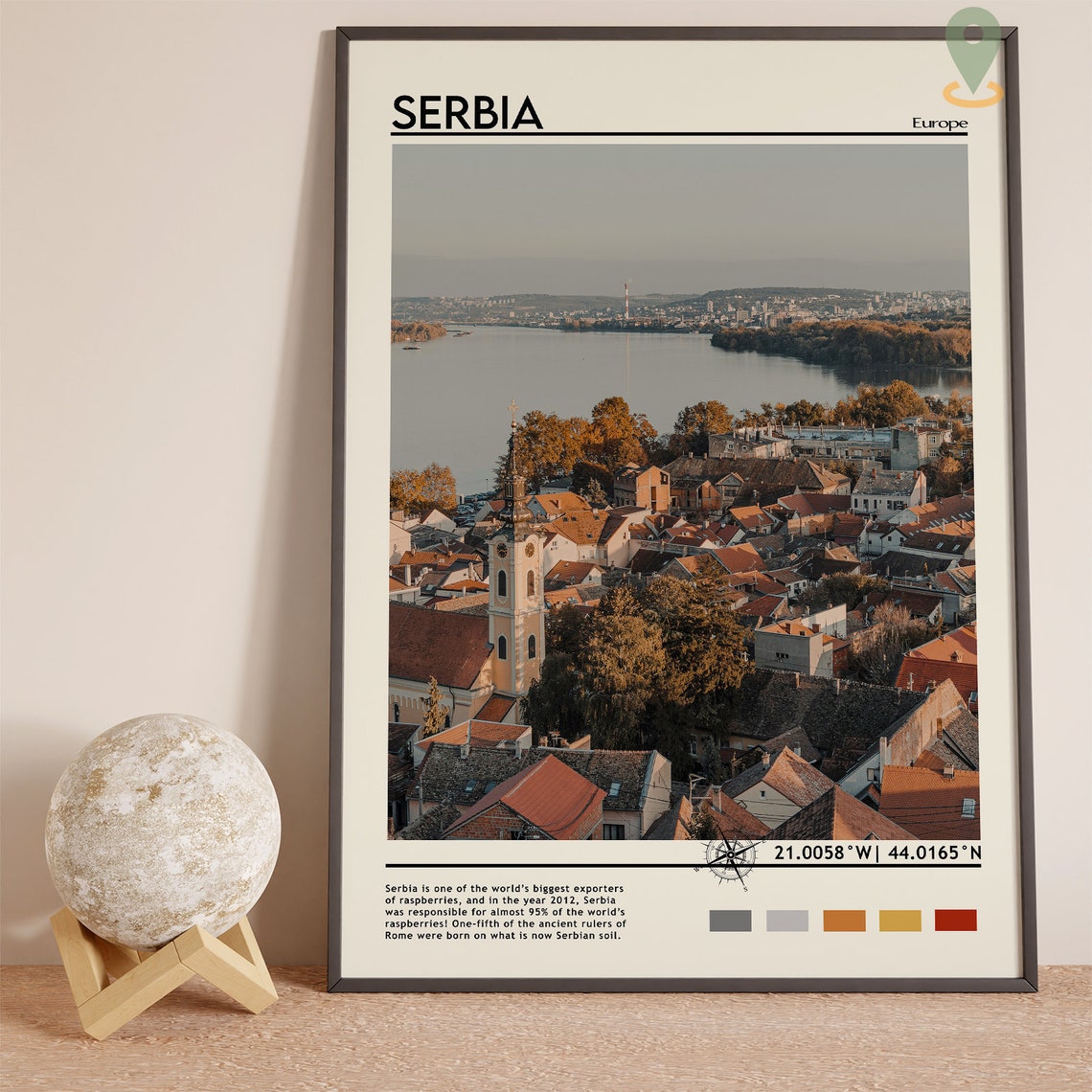 Serbia Print Vintage Poster Serbia Wall Art Serbia Poster Serbia Photo Serbia Poster Print Serbia Wall Decor Serbia Europe - Image 2
