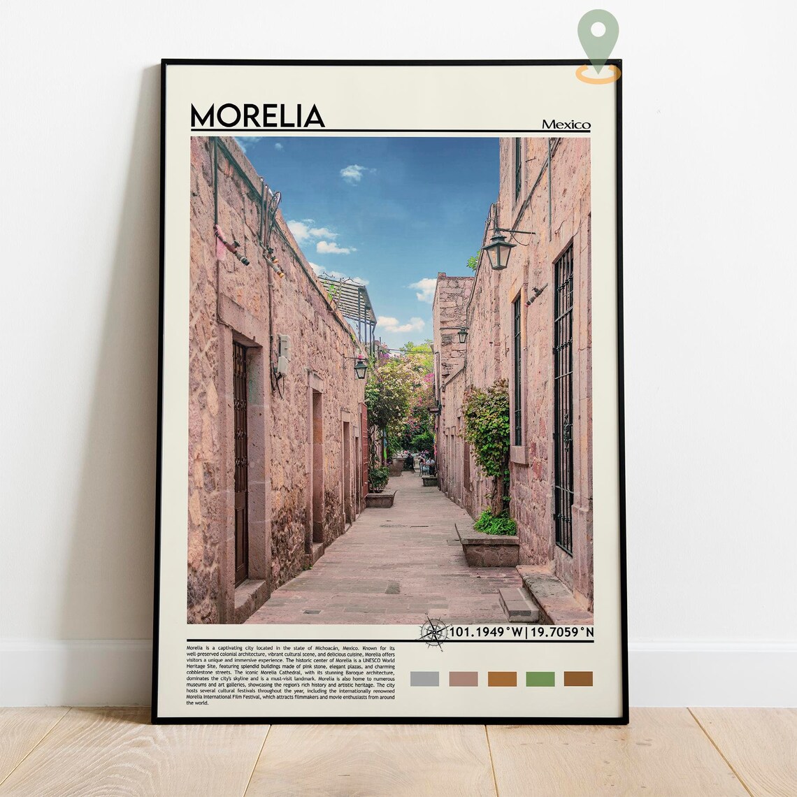 Morelia Print Morelia Poster Morelia Wall Art Morelia Travel Morelia Art Print Morelia Artwork Morelia Photo Morelia Mexico Print - Image 2
