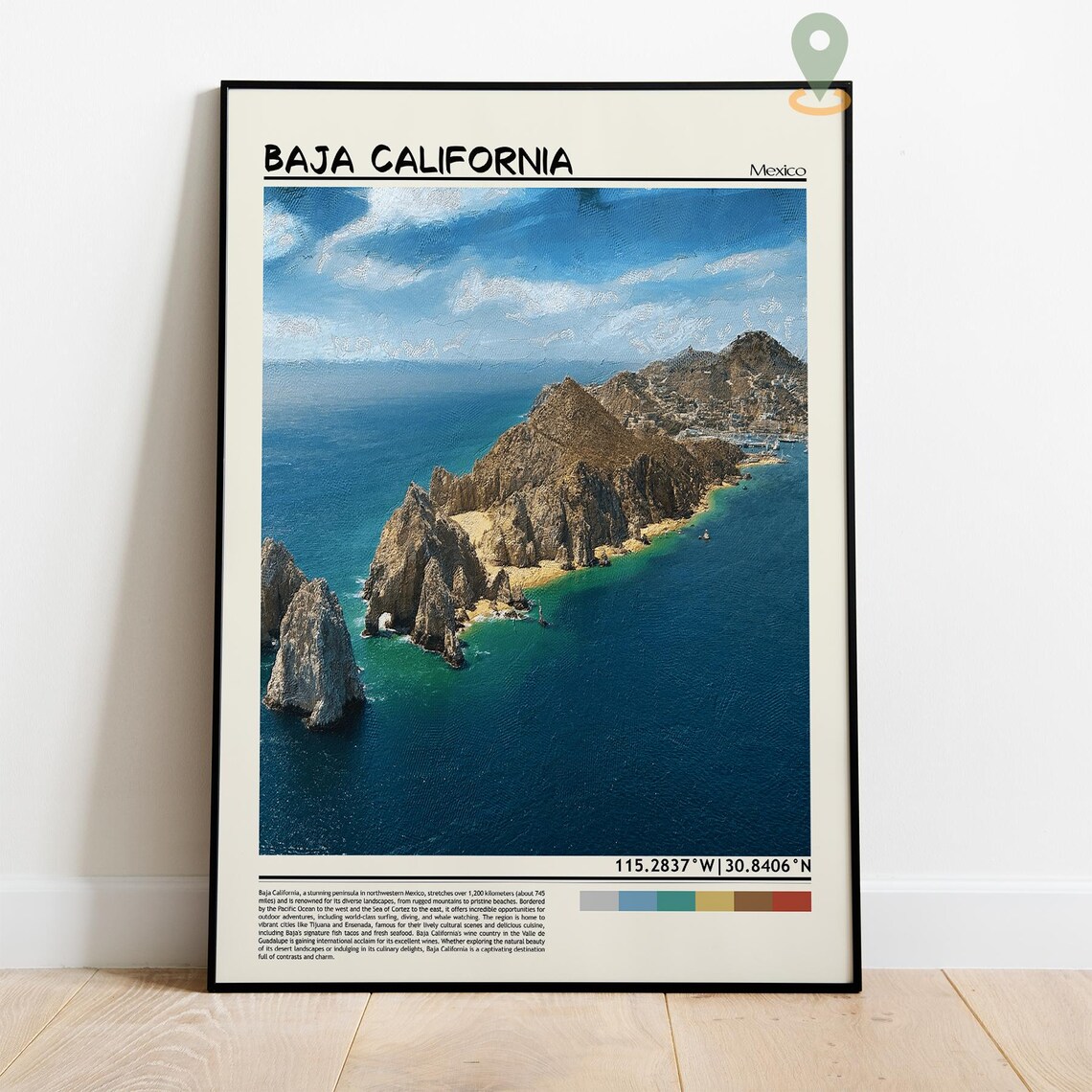 Baja California Sur Print Black And White Baja California Sur Wall Art Baja California Sur Poster Baja California Sur Photo Mexico - Image 4