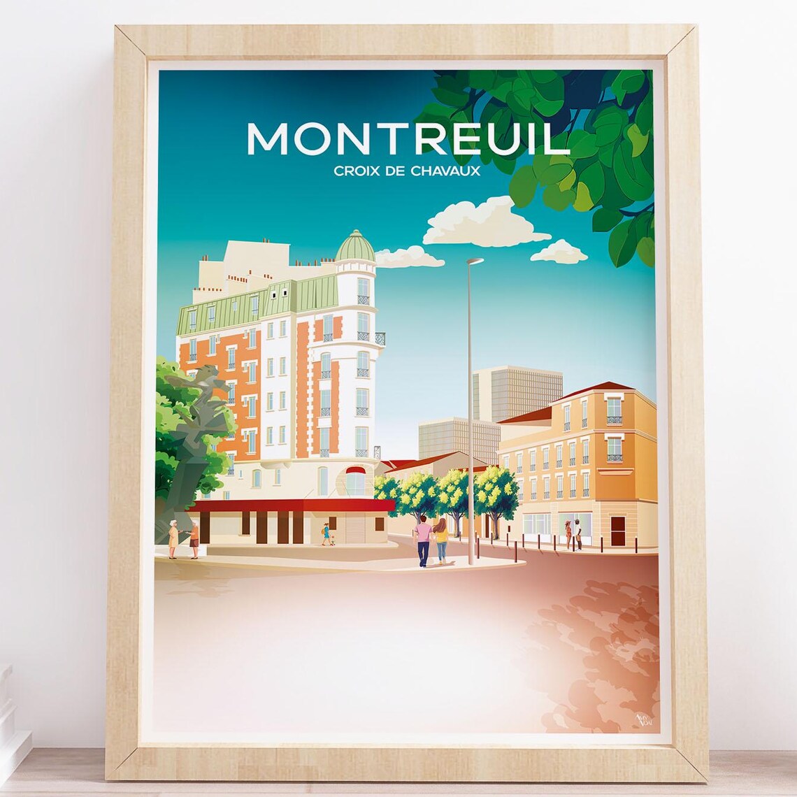 1 Poster Of The City Montreuil Quartier Croix De Chavaux