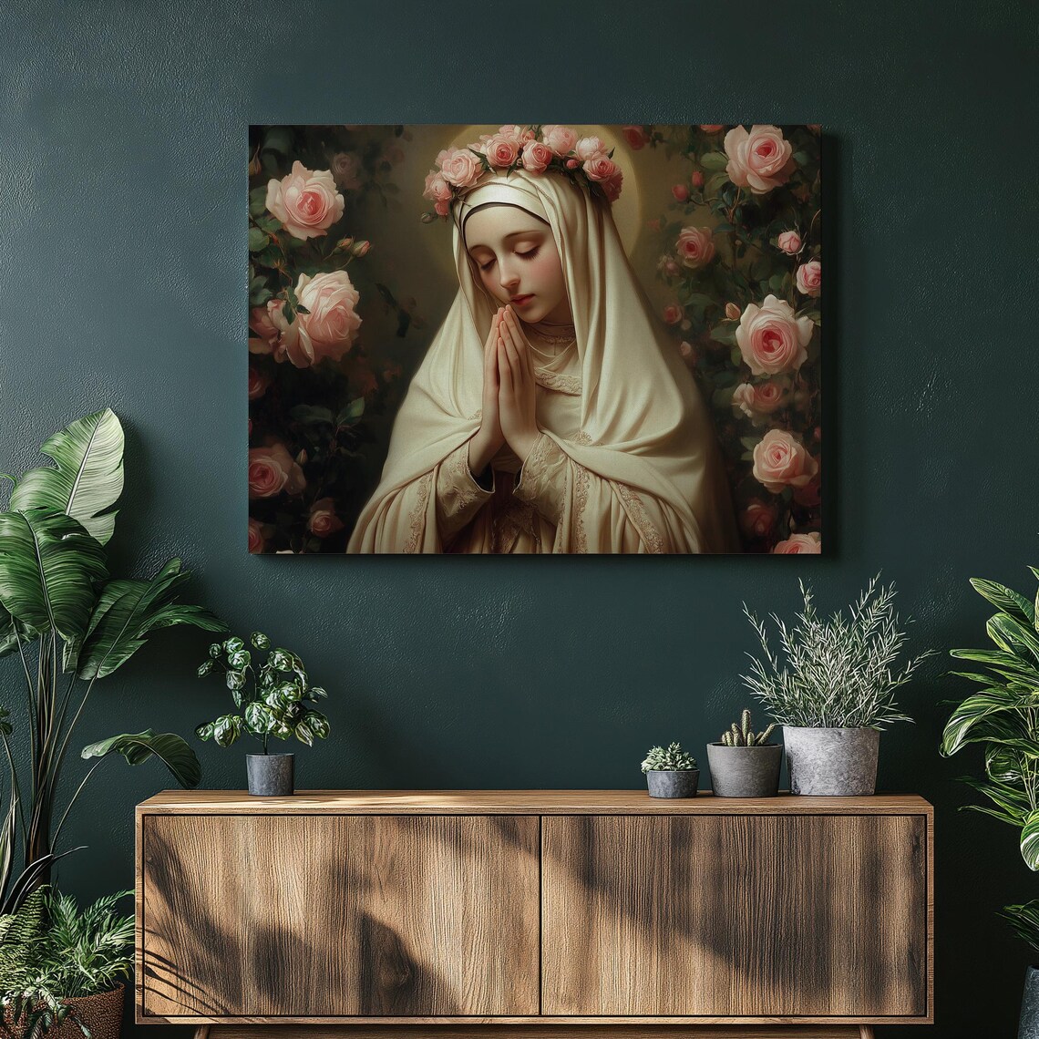 Saint Rose Of Lima Religious Prayer Art Print