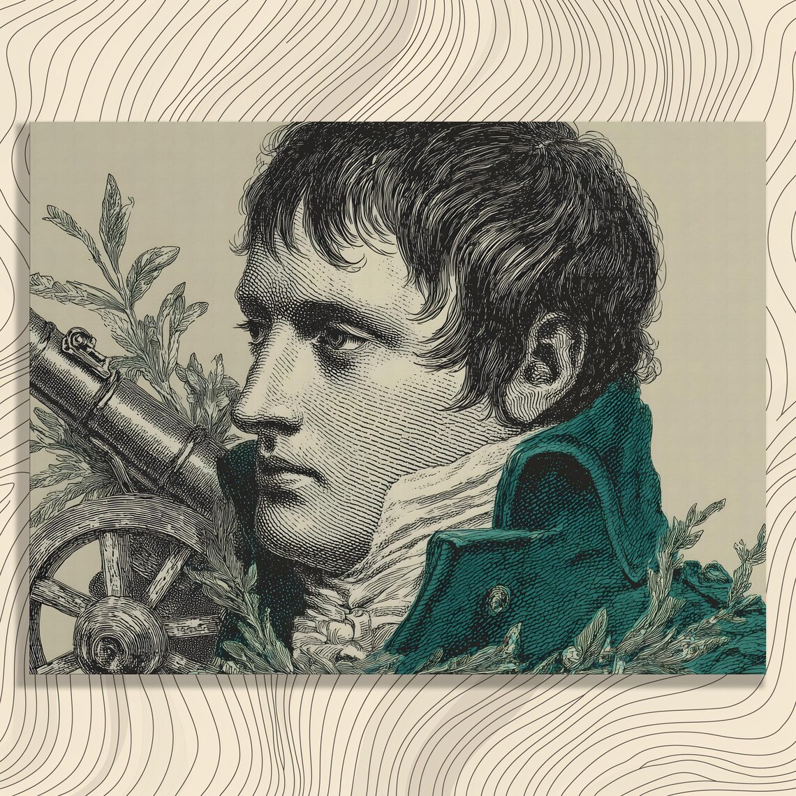 Napoleon Vintage Engraving Art Print, French Emperor