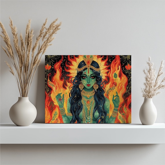 Kali Divine Hindu Goddess Art Print