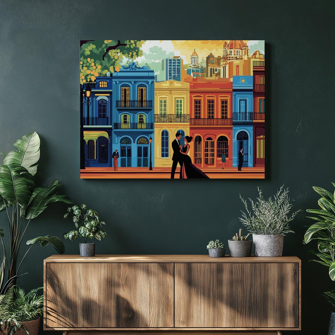 Argentina Buenos Aires Travel Poster, Tango Dancers