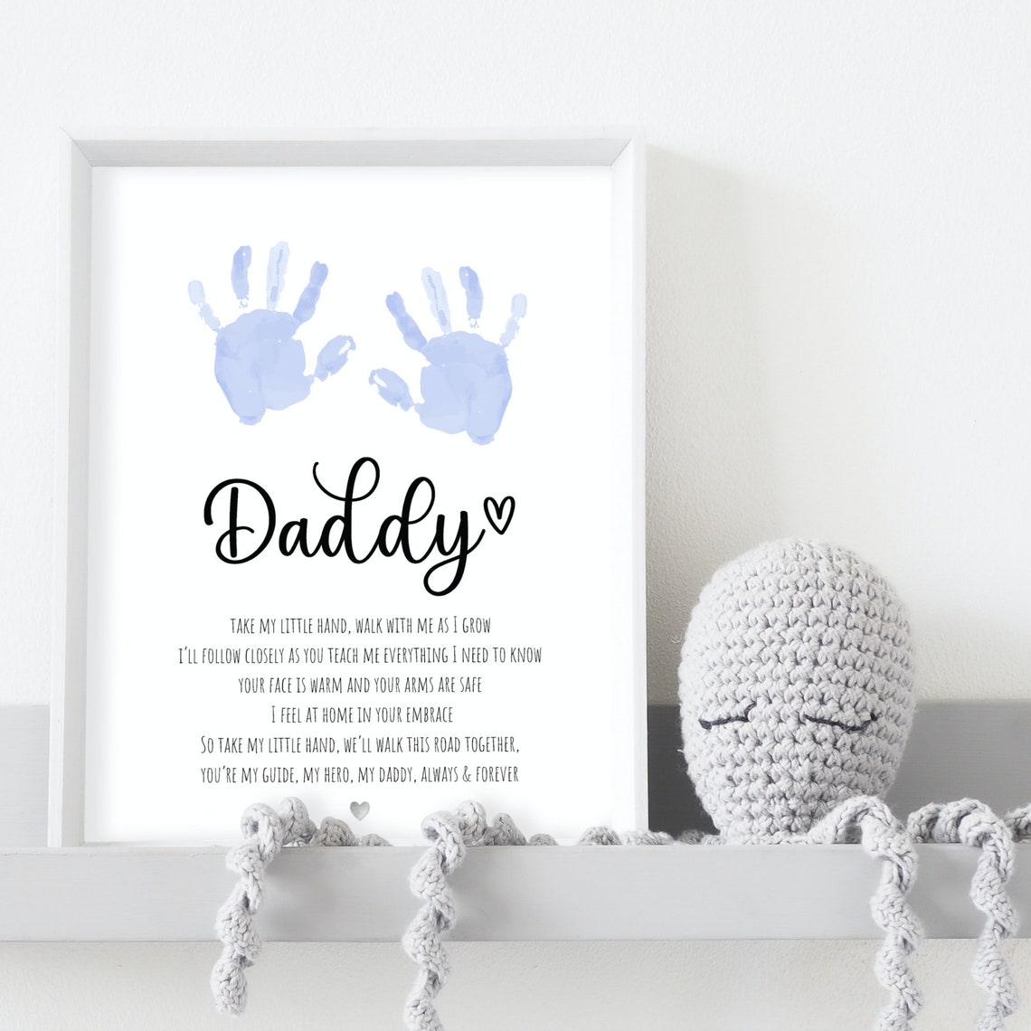Daddy Handprint Poem, Father's Day Gift Print - Image 4