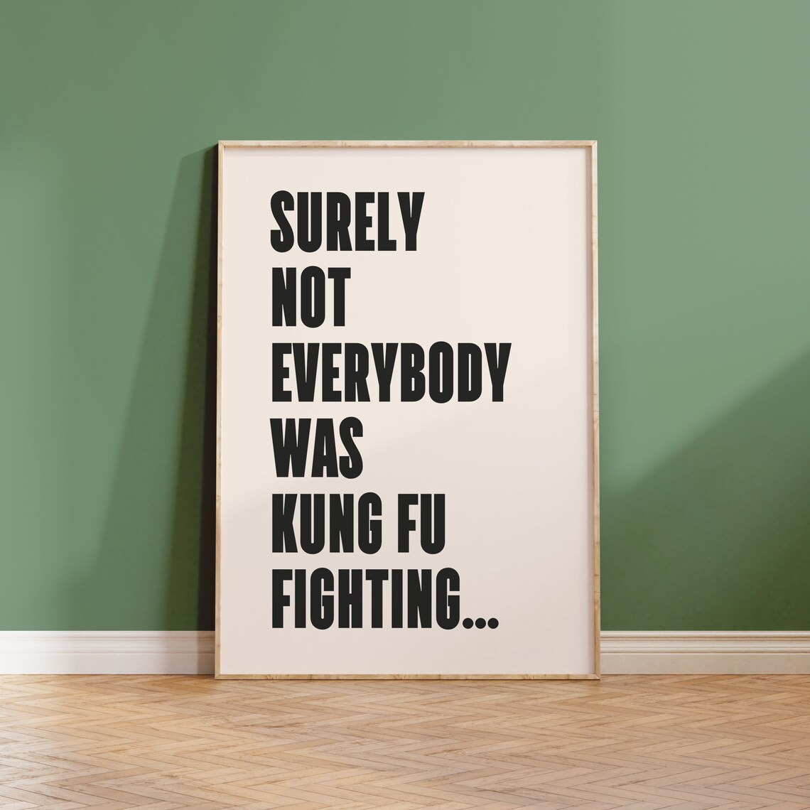 Surely Not Everyone Was Kung Fu Fighting Music Print - Image 4