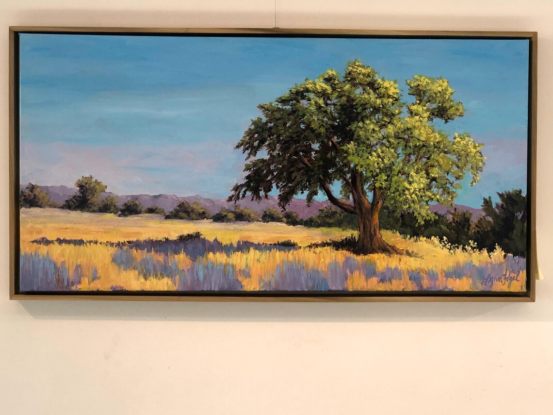 Oak Tree Landscape Art Print, California Mountains - Image 2