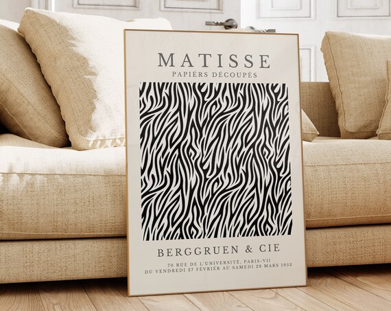 Henri Matisse Print Aesthetic Matisse Poster For Modern Gallery Exhibition Art Minimalist Neutral Wall Art Matisse Cut Outs Gift Idea