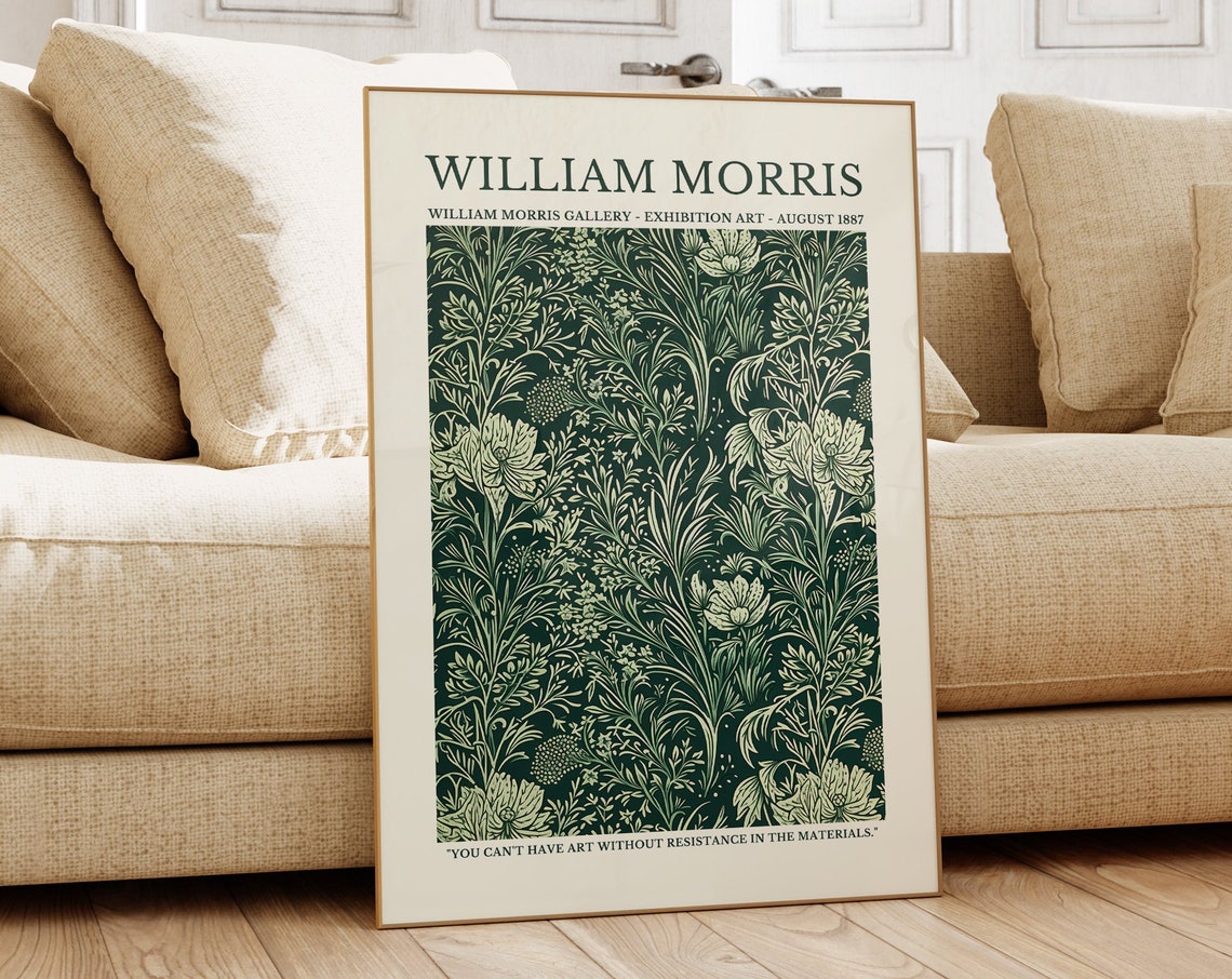 William Morris Gallery August 1887 Botanical Exhibition Poster