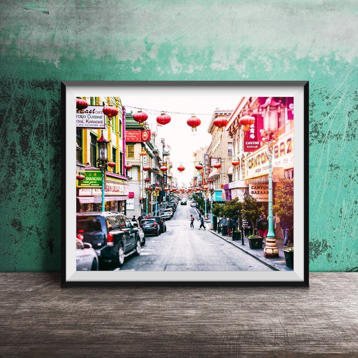 Chinatown San Francisco Grant Avenue Red Lanterns Photo Poster