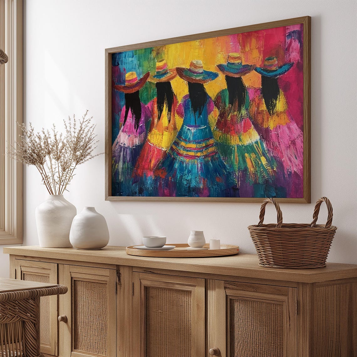 Mexican Wall Art Print, Gift For Her