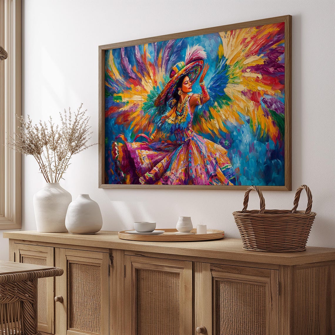 Mexican Wall Art Print, Gift For Her