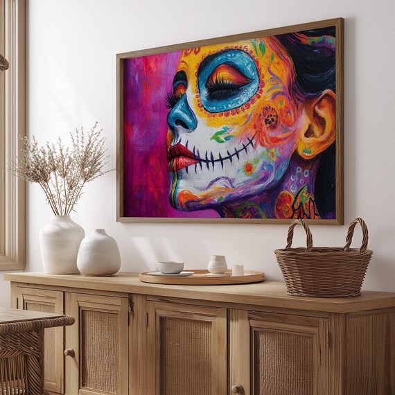 Mexican Wall Art Print, Gift For Her