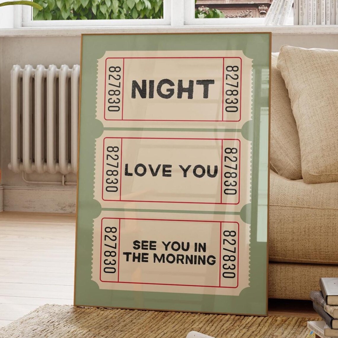 Night Love You See In The Morning Wall Art Print