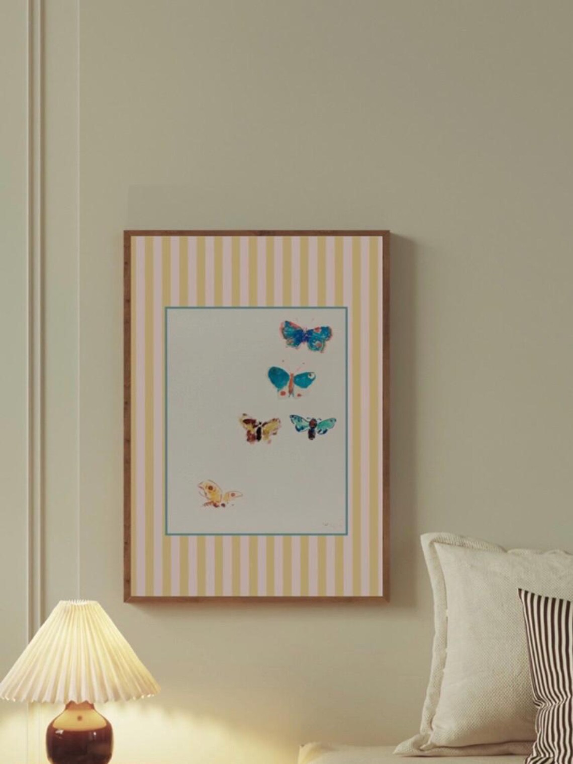 Floral Posters Set of 15, Pink Blue Art Prints