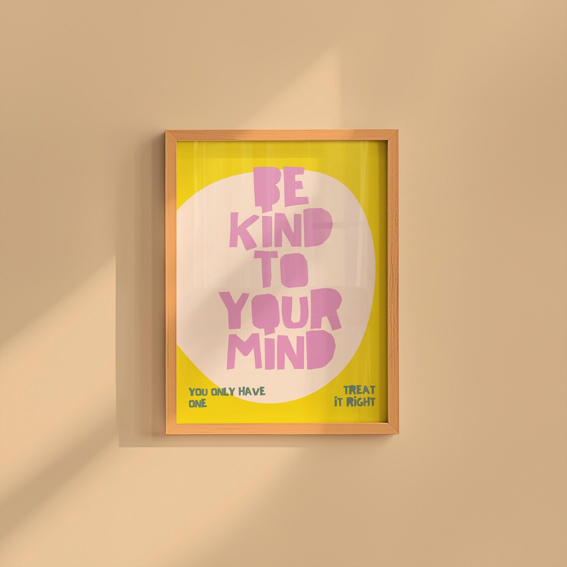Mental Health Bold Affirmation Poster Print