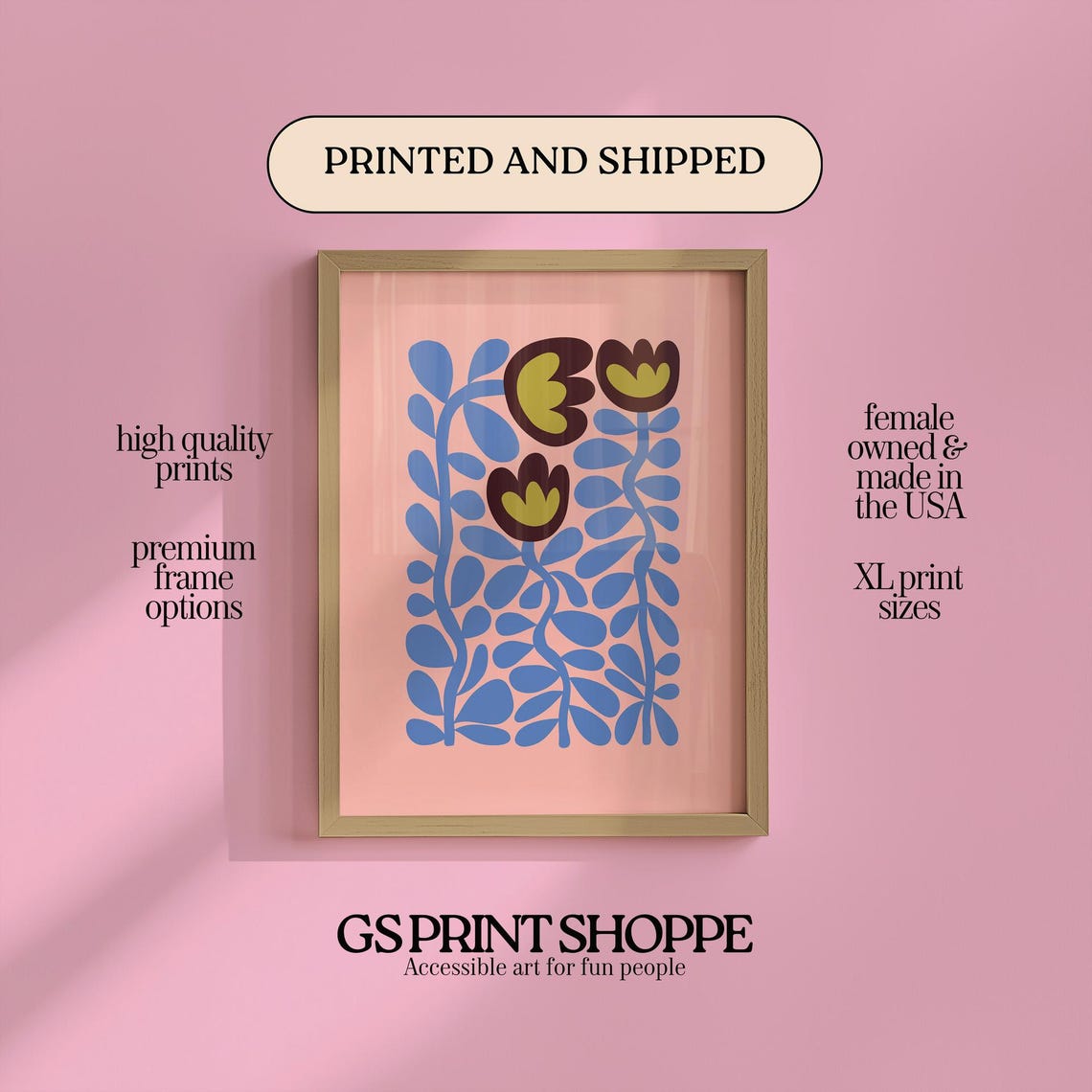 Abstract Vines Art Print
