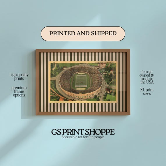 Pitt Stadium Horizontal Art Print