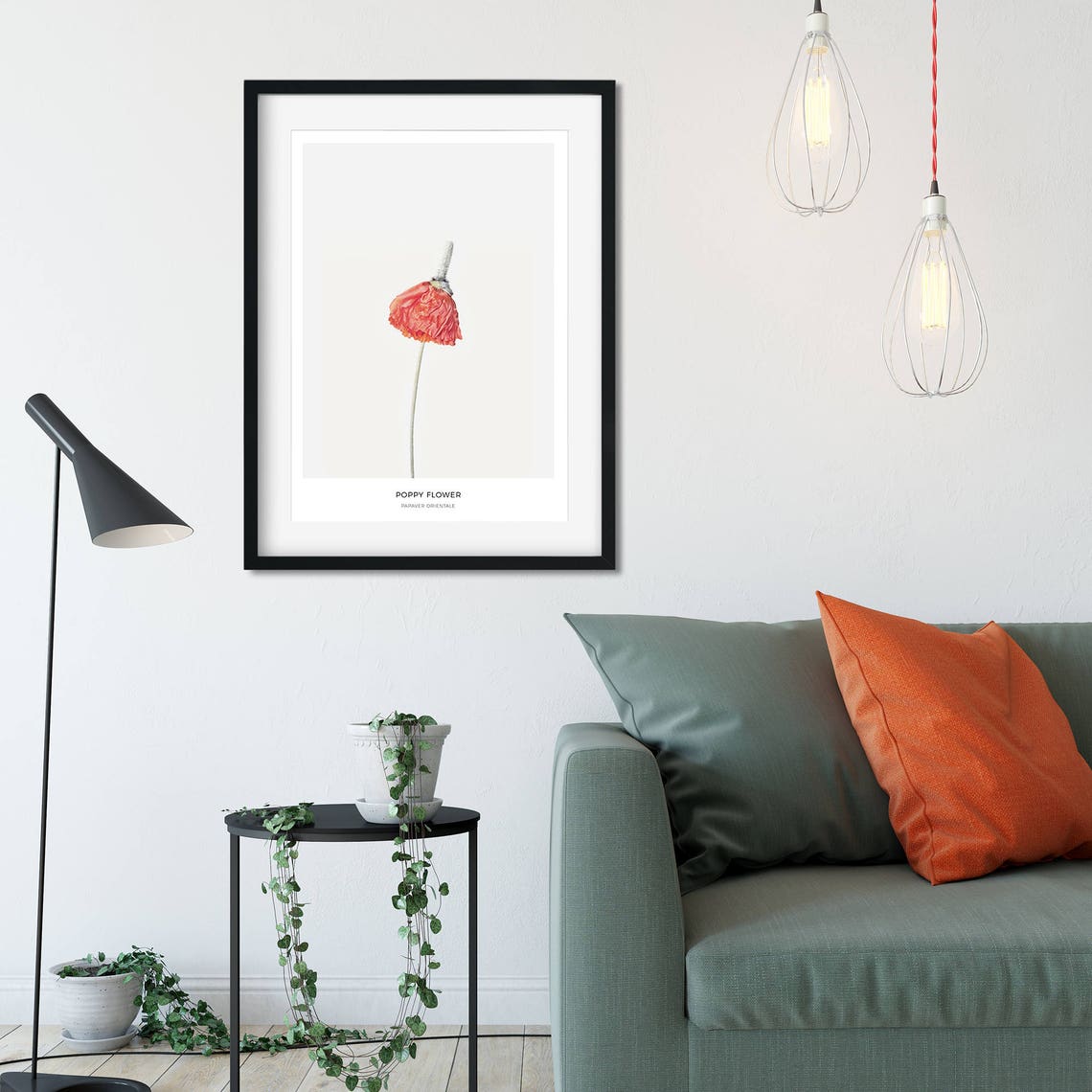 Poppy Flower Papaver Orientale Red Botanical Photography Poster - Image 3