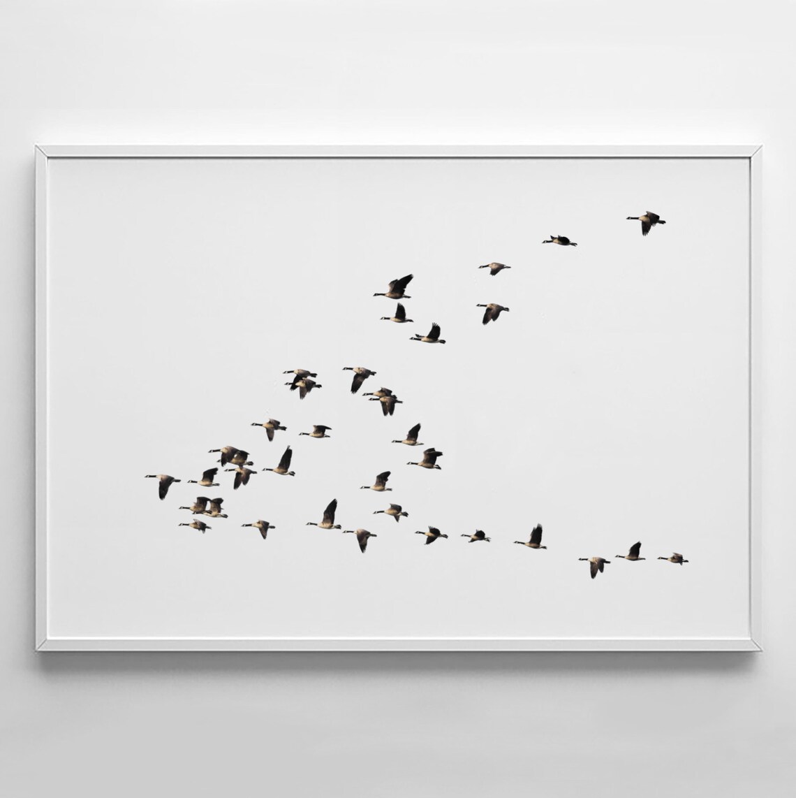 Flying Birds Minimalist Scandinavian Art Print