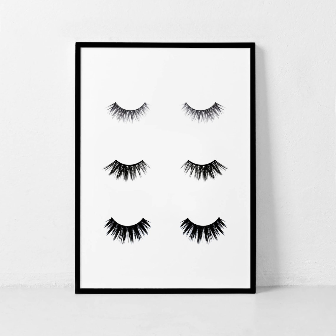 Eyelashes Minimalist Beauty Print, Bedroom Art