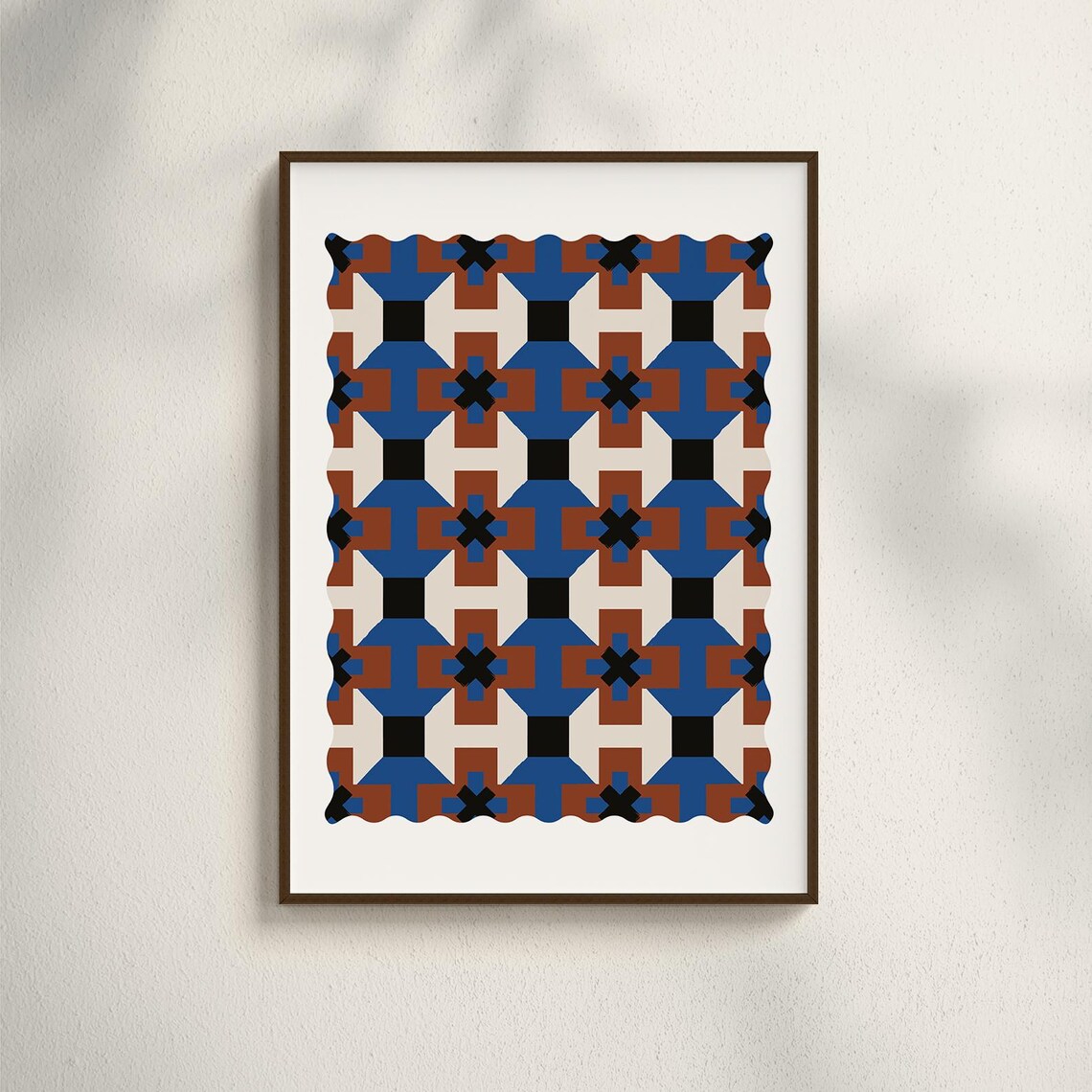 Abstract Geometric Poster, Mid Century Modern Decor