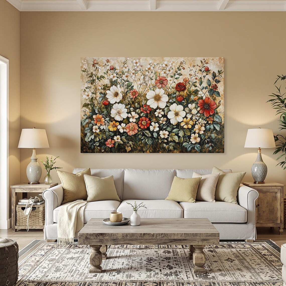 Elegant Wildflower Bouquet Garden Bloom Vintage Floral Art Poster - Image 5