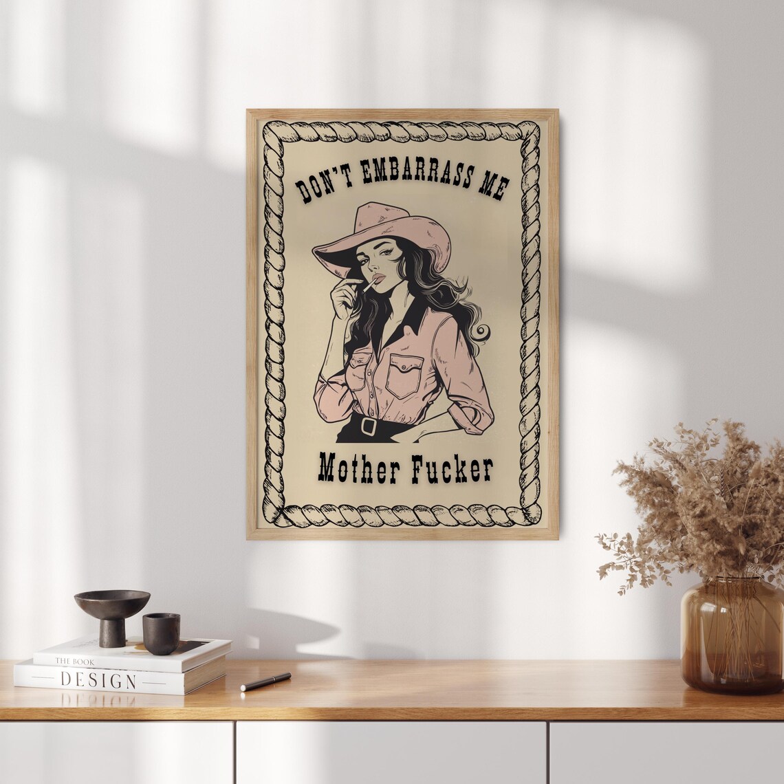 Western Cowgirl Traditional Travel Poster - Image 2