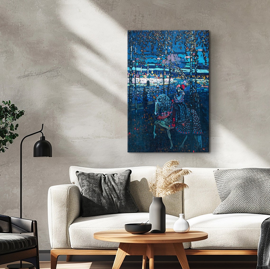 Wassily Kandinsky Couple Riding Wassily Kandinsky Glass Wall Decor Abstract Wall Art Print Expressionism Art Poster Glass Art - Image 3