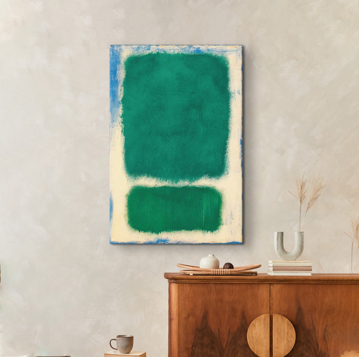 Mark Rothko Beige Over Green Print Mark Rothko Extra Large Exhibition Poster Expressionism Art Rothko Reproduction Art Mark Green Art - Image 4