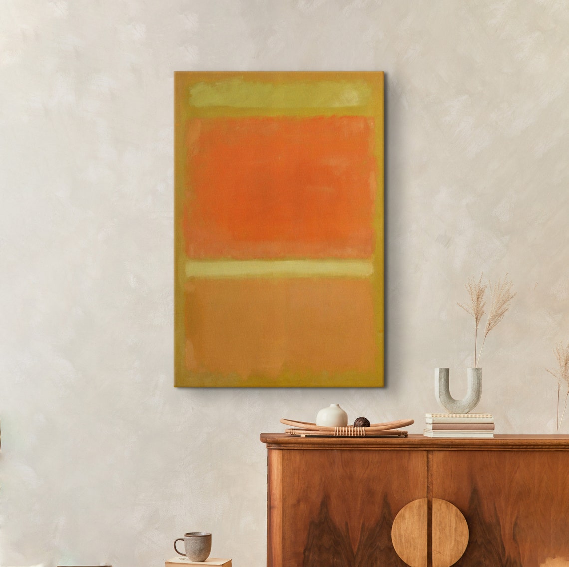 Mark Rothko Yellow Framed Mark Rothko Paintings Exhibition Poster Expressionism Art Rothko Reproduction Art Rothko Glass Art - Image 5