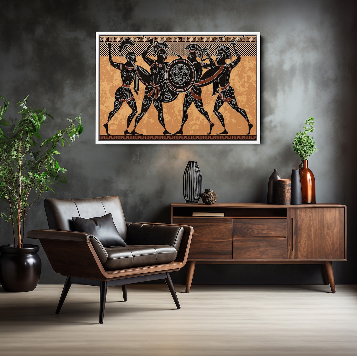 Ancient Greek Warriors Poster, Spartan Art Print - Image 6