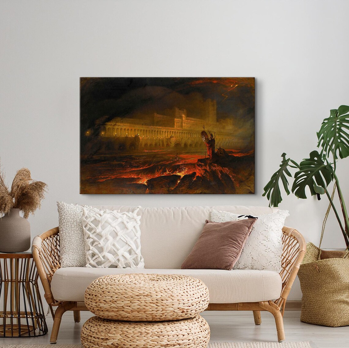 John Martin Pandemonium 1841 Gothic Art Print - Image 2