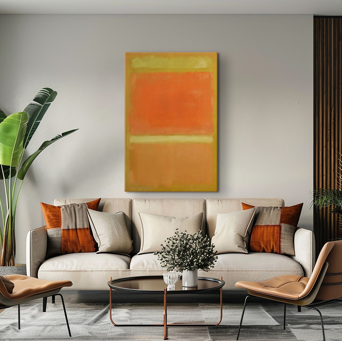 Mark Rothko Yellow Framed Mark Rothko Paintings Exhibition Poster Expressionism Art Rothko Reproduction Art Rothko Glass Art - Image 2